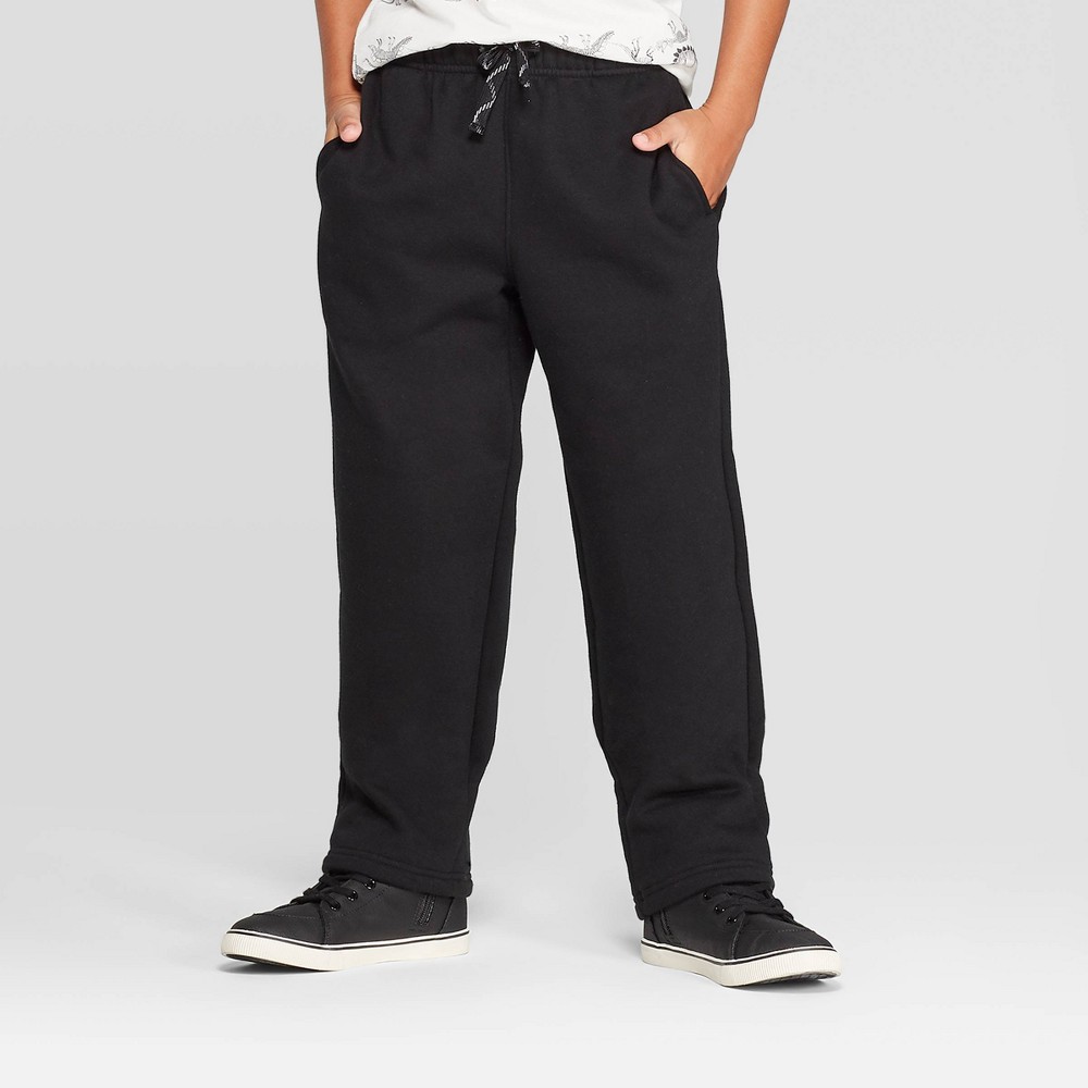 Boys' Fleece Pants - Cat & Jack Black M was $10.0 now $6.0 (40.0% off)