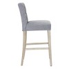 WestinTrends 29" Upholstered Linen Fabric Tufted Bar Stool Chair - 4 of 4
