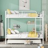 TiramisuBest Full Over Full Metal Bunk Bed with Trundle, Black, Sturdy Frame, Convertible to 2 Beds, Space-Saving - 2 of 4