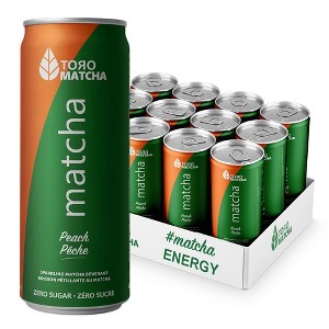 Toro Matcha RTD Sparkle Peach - Case of 12 - 12 FO - 1 of 4