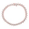 Silver 1/10 Cttw Diamond Round Miracle Plate and "S" Link Tennis Bracelet - 4 of 4