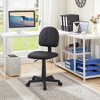 VECELO Small Chair, Computer Desk Chair Low-Backrest PU Leather NO Armrests - image 2 of 4