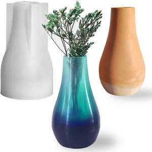 JDICTION Concrete Vase Silicone Mold for Resin & Epoxy Casting DIY Art Craft Decor - 1 of 4
