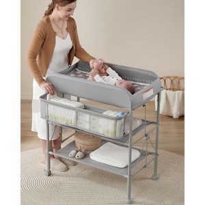 SereneVita Baby Changing Station, Versatile Folding Changing Table, Folding Portable Changing Station, Waterproof Nursery Diaper Changing Table - 1 of 4