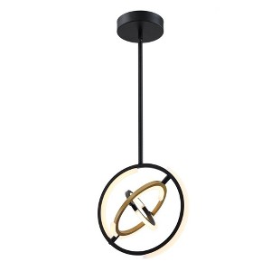 Artcraft Lighting Trilogy 1 - Light Pendant in  Black/Gold - 1 of 4