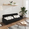 vidaXL 2-Seater Sofa Bed Accent Upholstered Loveseat Sleeper Couch Velvet - 2 of 4