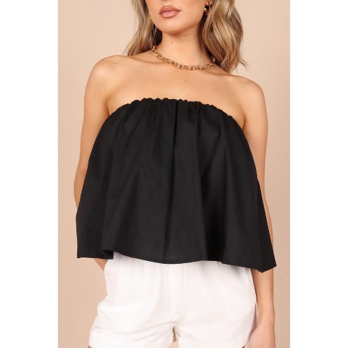 Nina Strapless Top - Black - Petal & Pup