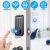 iMountek "Wireless Smart Door Lock, Keyless Fingerprint Entry, IP67 Waterproof, App Controlled for Home & Hotel" Black - 3 of 4