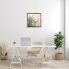 Stupell Industries Green Succulent Plant Leaves Black Framed Floater Canvas Wall Art - 2 of 4