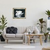 Stupell Industries Beautiful Swan Black Reflection Floating Frame Canvas Art, Gold, 31" x 25" - 3 of 4