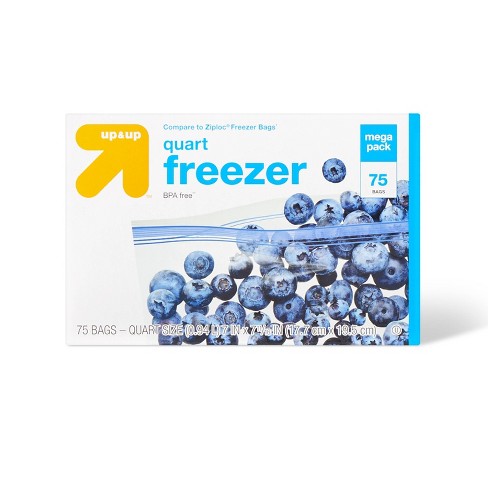 Hefty Freezer Slider Bags, Quart, 15 CT (Pack - 3)