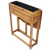Sunnydaze Acacia Wood Folding Table with Planter Box - 30.5" H - 4 of 4