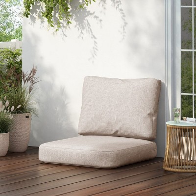 Outdoor Club Chair Cushion Set with 5 Inch Thick Foam,Seat and Back Cushions for Patio Garden,UV-Resistant Outdoor Chair Cushion Set-Coolbibila