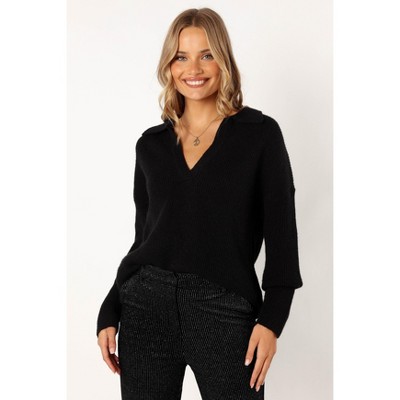 Petal And Pup Womens Zala Vneck Collar Knit Sweater : Target