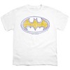 Boys' Short Sleeve Batman Squiggly Symbol T-Shirt - 2 of 4