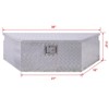 Gulches 39" Aluminum tool box,heavy duty truck bed tool box,outdoor pickup storage tool box,RV storage organizer,underbody box w/lock keys,silver - 4 of 4