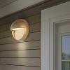 6.25" Orbe Outdoor Metal/Glass Integrated LED Wall Sconce Antique Gold - JONATHAN Y: ETL Listed, Modern Design, Hardwired - 3 of 4