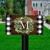 Wreath Monogram Letter M Mailbox Cover Everyday Standard Briarwood Lane - image 2 of 2