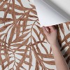 Tropical Palm Peel & Stick Wallpaper Brown - Threshold™: Removable Vinyl, Botanical Leaf Pattern, Self-Adhesive, 27.5 Sq Ft Coverage - 4 of 4