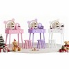 Kids Vanity Table and Chair Set - Wooden Princess Makeup Desk with Storage Drawers for Girls - 2 of 4