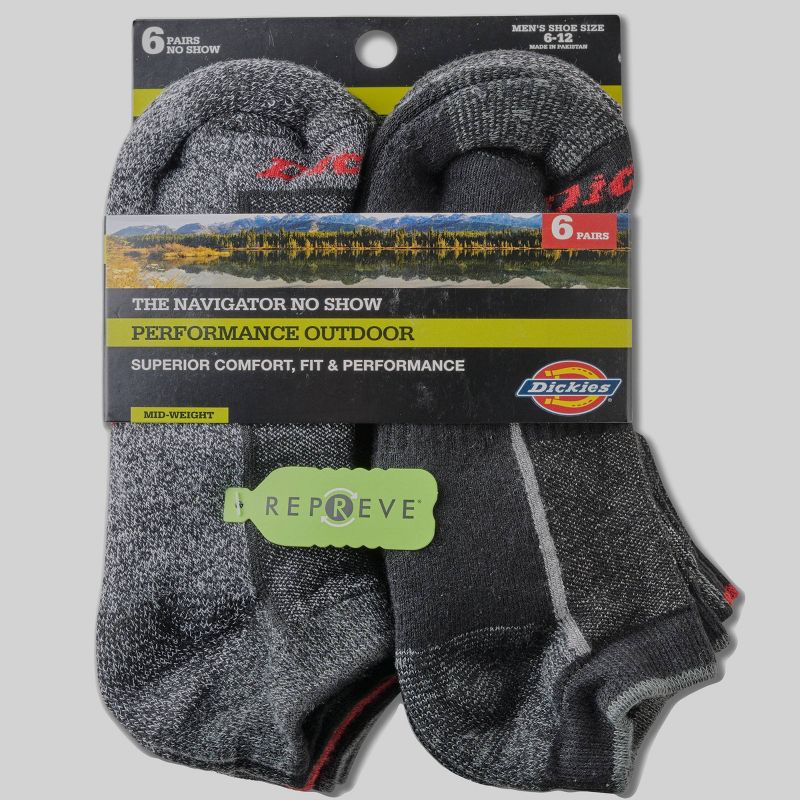 Dickies Men's Outdoor Repreve Low Cut Socks 6pk - 6-12, 4 of 6
