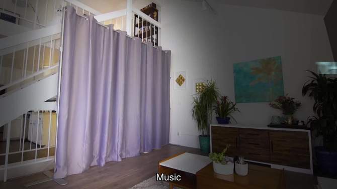 Room/Dividers/Now Wide End2End Portable Curtain Divider Stand, Small, Silver, 2 of 7, play video