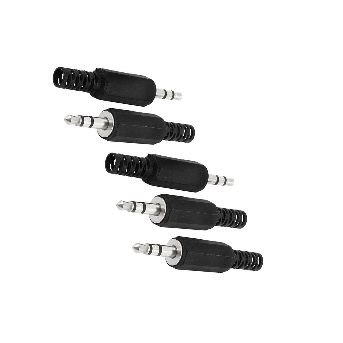 Unique Bargains Metal Plastic Audio Connector 5 x 0.9 cm 5 Pcs - thumbnail 4