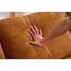 TiramisuBest 103 Inch Sectional Sofas Crochet Yarn Deep Seat Comfy Couch with Four Pillows Tool Free Setup for Living Room - 3 of 4
