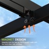 Aoxun Outdoor 10'x10' Pergola ¨C Heavy-Duty Metal Sun Shade with Retractable Canopy for Patio, Garden, Deck ¨C Modern Design - 4 of 4