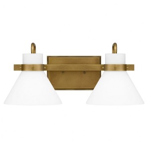 Quoizel Lighting Regency 2 - Light Vanity in  Weathered Brass - 1 of 4