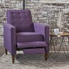 KWPZQEB Upholstered Wingback Recliner Chair,Fabric Recliner Chair with Adjustable Pushback,Single Recliner Sofa with Extended Footrest for Living Room - 4 of 4