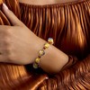 Ross-Simons Italian Multicolored Murano Glass Floral Bead Bracelet With 18kt Gold Over Sterling Size 7 - 2 of 4