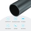 Unique Bargains PVC Water Plumb DIY Crafts High Impact Rigid Round Pipes 8" Length - 3 of 4