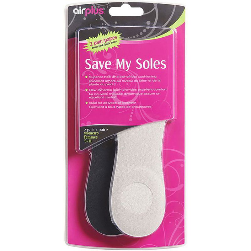 Airplus Women's Size 5-11 Save My Soles Shoe Cushions, 1 of 2