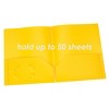 Oxford® Poly Two Pocket Portfolio, Yellow, Pack of 25 - 3 of 3