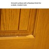 36 in. x 80 in.2-Panel Plank Arch Top Left Hand Inswing Wooden Grain Finished Fiberglass Knock Down Front Exterior Door with Door Jamb - 2 of 4