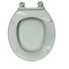 J&V Textiles Toilet Seat With Easy Clean & Change Hinge, Beveled Edges - 3 of 4