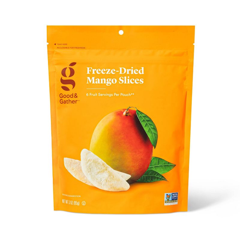Freeze Dried Mango Slices - 3oz - Good & Gather&#8482;, 1 of 5