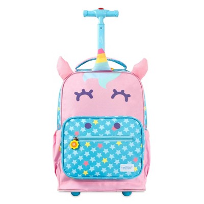 Rolling store unicorn backpack