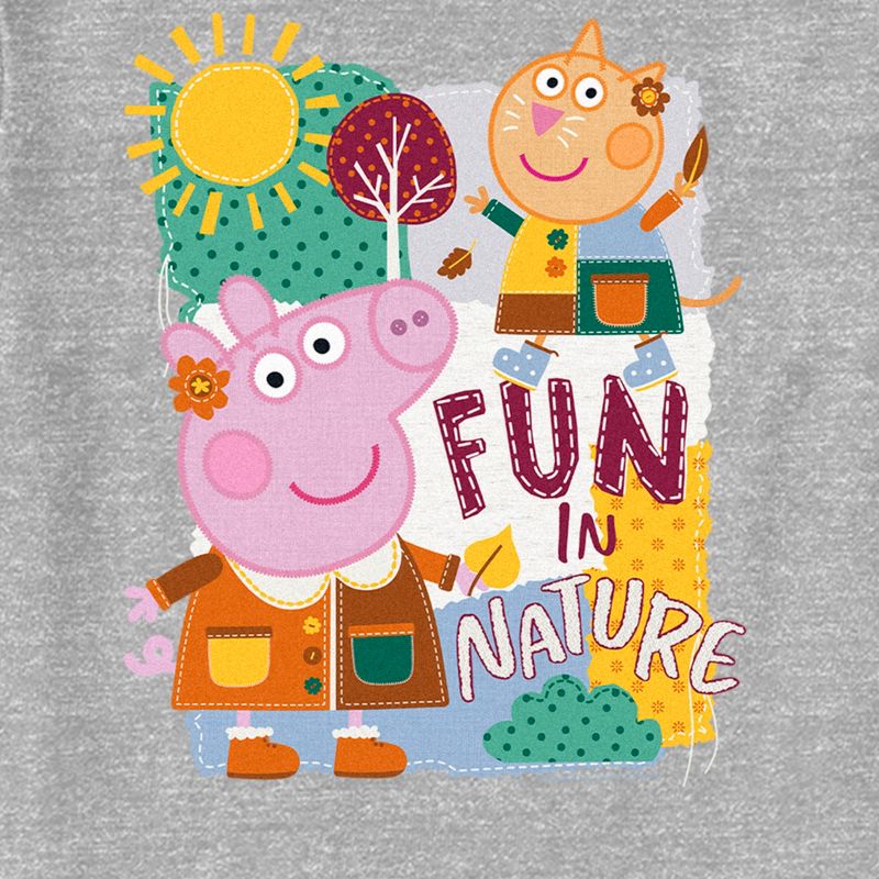 Toddler's Peppa Pig Fun In Nature Embroidery T-Shirt, 2 of 4