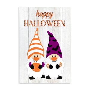 Stupell Industries Happy Halloween Seasonal Gnomes Wall Plaque Art - 1 of 4