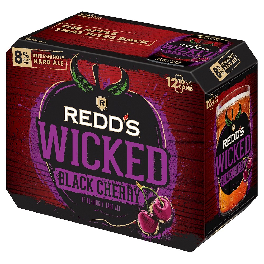 UPC 034100087555 - Redd's Wicked Black Cherry Ale - 12pk / 12oz Cans ...