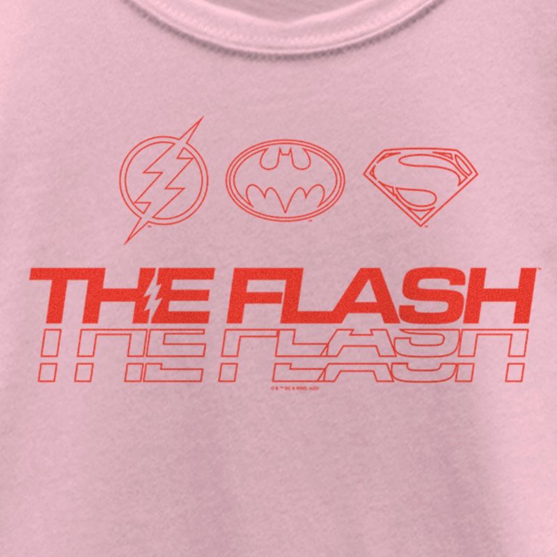 Girl's The Flash Heroes Classic Emblems T-Shirt, 2 of 5