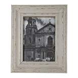 Distressed 5X7 Photo Frame Gray Wood, MDF & Glass - Foreside Home & Garden