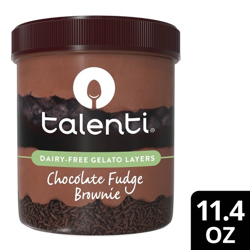 Talenti Chocolate Fudge Brownie Dairy-free Frozen Gelato Layers