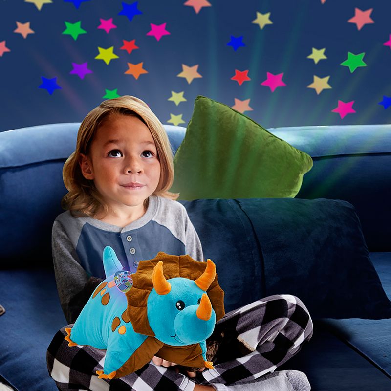 Sleeptime Lite Dinosaur Plush LED Kids&#39; Nightlight Blue - Pillow Pets, 6 of 14