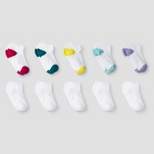 Girls' 10pk Low Cut Athletic Socks - Cat & Jack&#8482 White