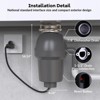 Garvee Garbage Disposal 1 HP, Continuous Feed Food Waste Disposer with Air Switch & Flange Seal, Stainless Steel Garbage Disposer - 3 of 4