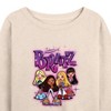 Women's - Bratz - Classic Cartoon Dolls Lightweight French Terry Wide Neck Long Sleeve Shirt - 2 of 4