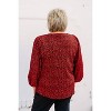 Women's Cheetah Knit Top - Multiples - 2 of 4